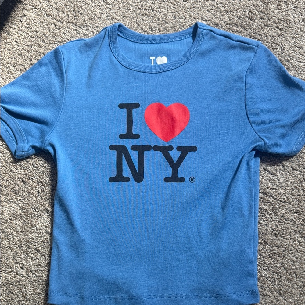 Blue 'I Love NY' Women's T-Shirt